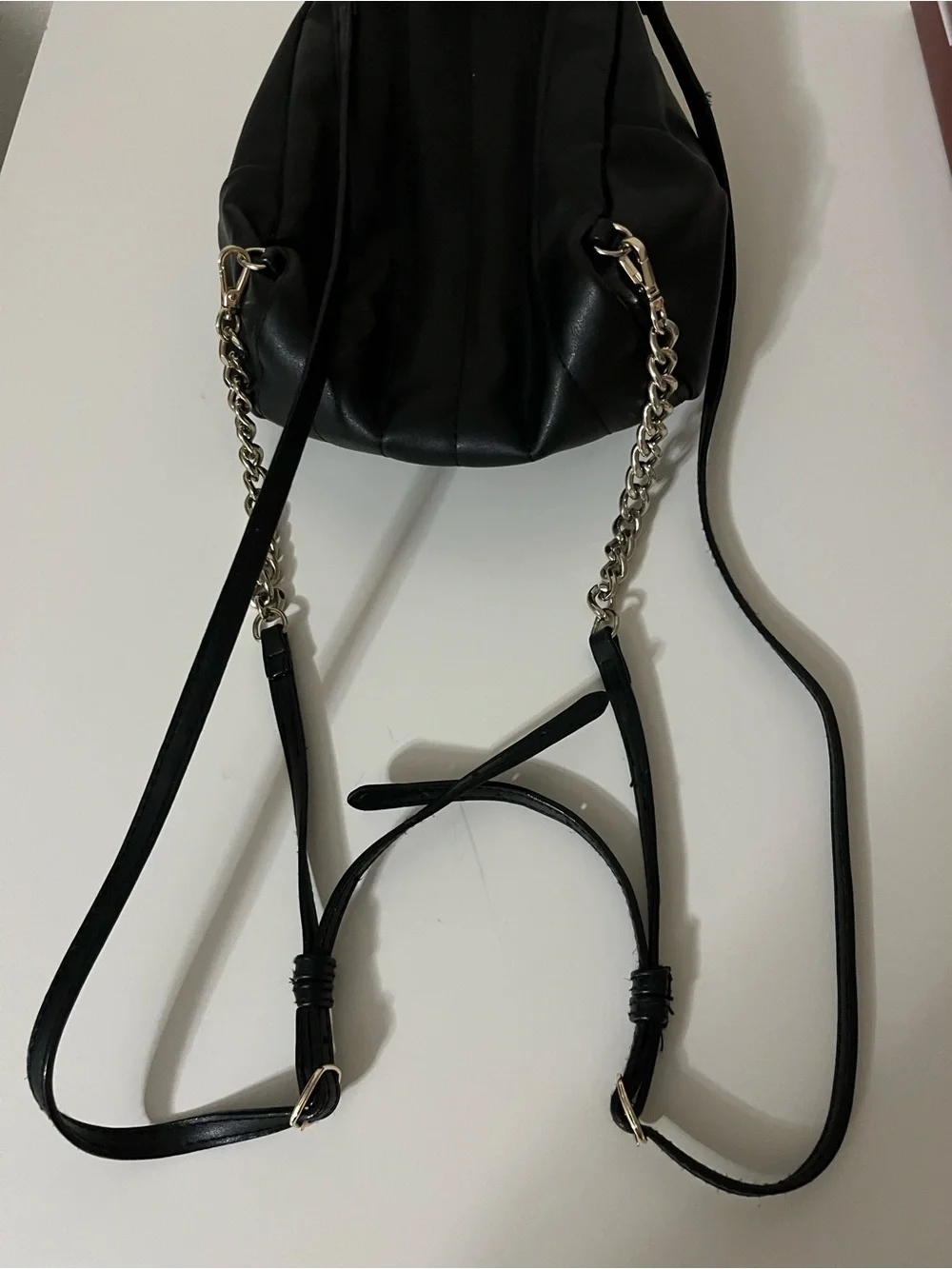 Victoria’s Secret Heart Black Quilted Mini Backpack - Picture 4 of 5